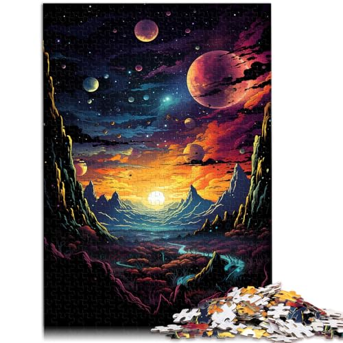 Puzzle für Erwachsene, 1000 Teile, Universum, Heimdekoration, Puzzlespielzeug, 14,96 x 20,47 Zoll, perfekte Dekoration für Teenager ab 14 Jahren von SYUNFEI