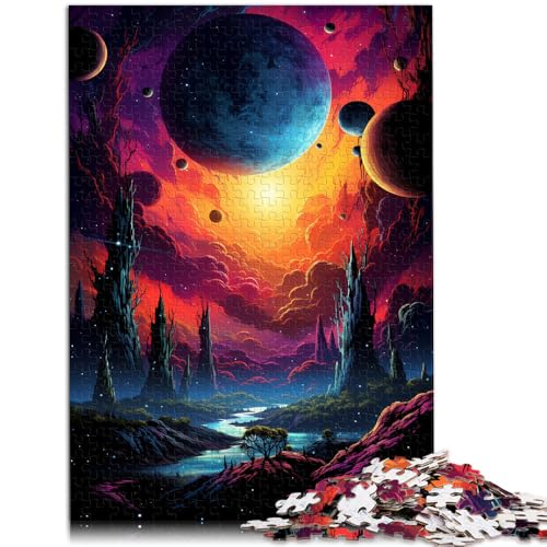 Puzzle für Erwachsene, 1000 Teile, Universum-Puzzle, Kunstwerk, 50 x 75 cm, geeignet für Paare, geeignet für Teenager ab 14 Jahren von SYUNFEI