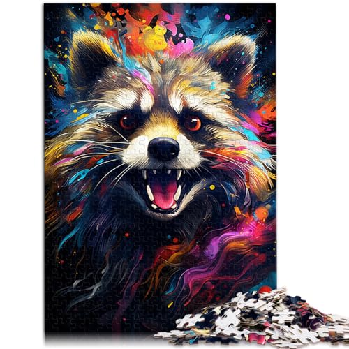 Puzzle für Erwachsene, 1000 Teile, Waschbär, Denkspiel, 26 x 38cm, Wanddekoration, einzigartige Geburtstags Puzzle für Erwachsene, 1000 Teile, Waschbär, Denkspiel, 26 x 38cm, Wanddekoration, einzigartige Geburtstags von SYUNFEI