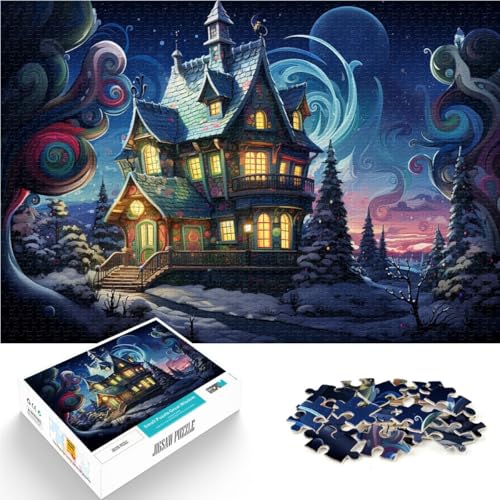 Puzzle für Erwachsene, 1000 Teile, Weihnachtshaus, pädagogisches Spielzeug zum Stressabbau, 10,27 x 14,96 Zoll. Trainieren Sie Ihr Gehirn und Ihre Hände Puzzle für Erwachsene, 1000 Teile, Weihnachtshaus, pädagogisches Spielzeug zum Stressabbau, 10,27 x 14,96 Zoll. Trainieren Sie Ihr Gehirn und Ihre Hände von SYUNFEI