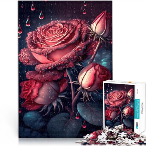 Puzzle für Erwachsene, 1000 Teile, Cosmic Rose, Präzisions-Puzzle, Weihnachtswunschliste mit Weihnachtsmann, 26x38cm, für 14-Jährige Puzzle für Erwachsene, 1000 Teile, Cosmic Rose, Präzisions-Puzzle, Weihnachtswunschliste mit Weihnachtsmann, 26x38cm, für 14-Jährige von SYUNFEI