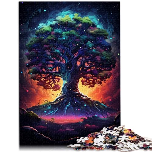 Puzzle für Erwachsene, 1000 Teile, Weltenbaum, Spielzeug, Lernspiele, Stressabbau, 50x75 cm, lustiges Geschenk für Teenager ab 14 Jahren von SYUNFEI