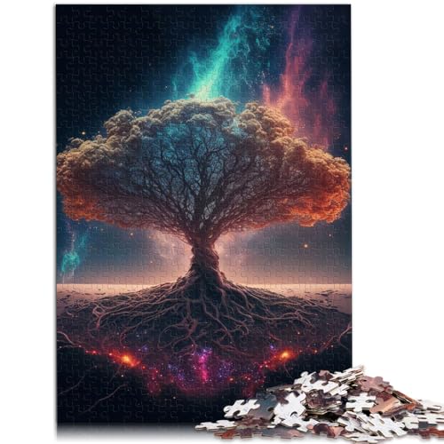 Puzzle für Erwachsene, 1000 Teile, Weltenbaum Yggdrasil, Lernspiele, Heimdekoration, Puzzle, 14,96 x 20,47 Zoll, tolles Puzzle für Erwachsene, 1000 Teile, Weltenbaum Yggdrasil, Lernspiele, Heimdekoration, Puzzle, 14,96 x 20,47 Zoll, tolles von SYUNFEI