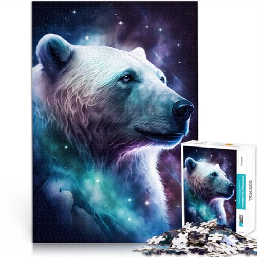 Puzzle für Erwachsene 1000 Teile Weltraum Galaxie Eisbär Relax Games Angebot als Geschenk für die ganze Familie 26 x 38 cm für 14-Jährige Puzzle für Erwachsene 1000 Teile Weltraum Galaxie Eisbär Relax Games Angebot als Geschenk für die ganze Familie 26 x 38 cm für 14-Jährige von SYUNFEI