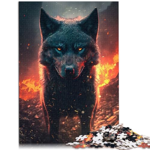 Puzzle für Erwachsene, 1000 Teile, Wilder schwarzer Wolf, Puzzles, Geschenke, 10,27 x 14,96 Zoll, Geeignet als Schreibtischdekoration für Teenager ab 14 Jahren Puzzle für Erwachsene, 1000 Teile, Wilder schwarzer Wolf, Puzzles, Geschenke, 10,27 x 14,96 Zoll, Geeignet als Schreibtischdekoration für Teenager ab 14 Jahren von SYUNFEI