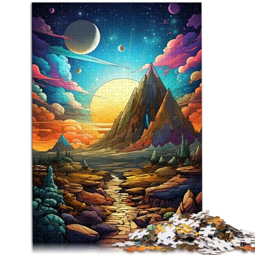 Puzzle für Erwachsene, 1000 Teile, Wüstenpyramiden, Puzzle für Lernspiele, Herausforderungsspielzeug, 14,96 x 20,47 Zoll, Weihnachtspuzzle-Geschenke von SYUNFEI