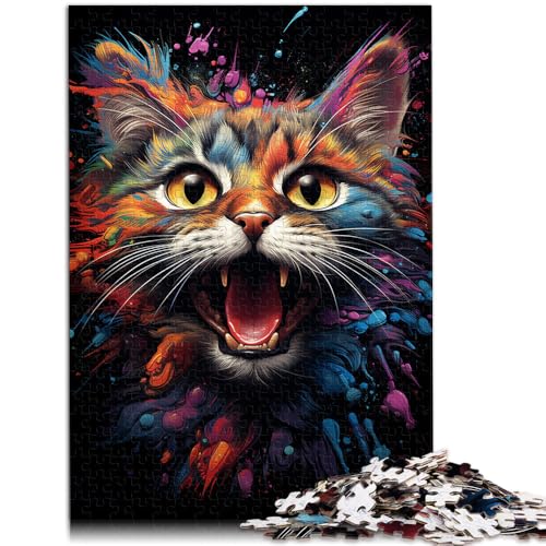 Puzzle für Erwachsene, 1000 Teile, farbenfrohe Zeichnung, Tierkatze, Lernspielzeug, Weihnachtspuzzle, Geschenke, 26x38cm, für Jugendliche ab 14 Jahren Puzzle für Erwachsene, 1000 Teile, farbenfrohe Zeichnung, Tierkatze, Lernspielzeug, Weihnachtspuzzle, Geschenke, 26x38cm, für Jugendliche ab 14 Jahren von SYUNFEI