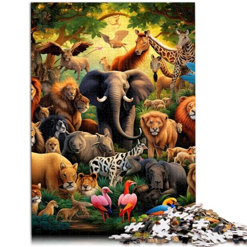 Puzzle für Erwachsene, 1000 Teile, afrikanische Tiere, anspruchsvolles Spiel, 19,7 x 29,5 Zoll, einzigartige Geburtstags Puzzle für Erwachsene, 1000 Teile, afrikanische Tiere, anspruchsvolles Spiel, 19,7 x 29,5 Zoll, einzigartige Geburtstags von SYUNFEI