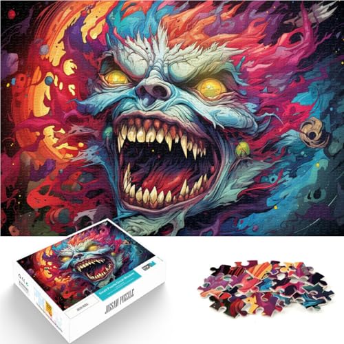 Puzzle für Erwachsene, 1000 Teile, farbenfrohes Familienspiel mit bösen Monstern, herausforderndes Puzzlespiel und Familienspiel,38x52cm Puzzle für Erwachsene, 1000 Teile, farbenfrohes Familienspiel mit bösen Monstern, herausforderndes Puzzlespiel und Familienspiel,38x52cm von SYUNFEI