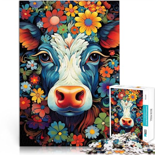Puzzle für Erwachsene, 1000 Teile, buntes Katzen-Puzzle, Lernspiel, Herausforderungsspielzeug, 19,7 x 29,5 Zoll, tolles von SYUNFEI