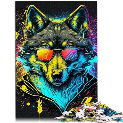 Puzzle für Erwachsene, 1000 Teile, farbenfrohes Wolf-Lernpuzzle, Weihnachtspuzzlegeschenke, 50 x 75 cm, für Teenager ab 14 Jahren Puzzle für Erwachsene, 1000 Teile, farbenfrohes Wolf-Lernpuzzle, Weihnachtspuzzlegeschenke, 50 x 75 cm, für Teenager ab 14 Jahren von SYUNFEI