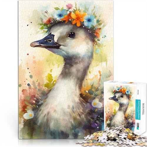 Puzzle für Erwachsene, 1000 Teile, Baby-Enten, Quizspiel, Familienspiel, Stressabbau, schwieriges Herausforderungspuzzle, 14,96 Zoll x 20,47 Zoll von SYUNFEI