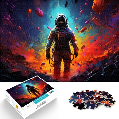 Puzzle für Erwachsene, 1000 Teile, galaktischer Astronaut, Spaß für die ganze Familie, 10,27 x 14,96 Zoll, geeignet als Schreibtischdekoration von SYUNFEI