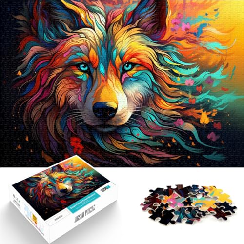 Puzzle für Erwachsene, 1000 Teile, hübscher Wolf, Spielzeug, Denkspiel, 26 x 38cm, tolle Geschenke und Spielzeuge für Teenager ab 14 Jahren Puzzle für Erwachsene, 1000 Teile, hübscher Wolf, Spielzeug, Denkspiel, 26 x 38cm, tolle Geschenke und Spielzeuge für Teenager ab 14 Jahren von SYUNFEI