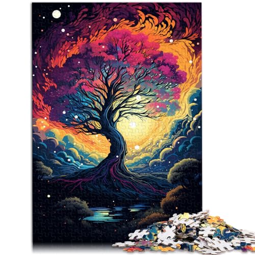 Puzzle für Erwachsene, 1000 Teile, kosmische Kirschblütenbäume, Familienspiel für und 14,96 Zoll x 20,47 Zoll, Kunstwerk für Teenager ab 14 Jahren von SYUNFEI
