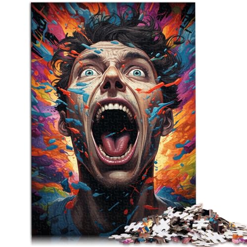 Puzzle für Erwachsene, 1000 Teile, schreiender Mann, Lernspiele für Zuhause, DIY-Spielzeug, 19,7 x 29,5 Zoll, tolle Geschenke und Spielzeuge für Teenager ab 14 Jahren Puzzle für Erwachsene, 1000 Teile, schreiender Mann, Lernspiele für Zuhause, DIY-Spielzeug, 19,7 x 29,5 Zoll, tolle Geschenke und Spielzeuge für Teenager ab 14 Jahren von SYUNFEI
