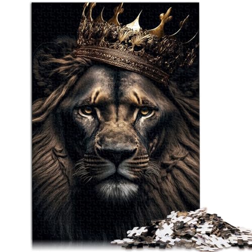 Puzzle für Erwachsene, 1000 Teile, schwarzer König der Löwen auf Gold, Familienunterhaltungsspielzeug, 19,7 x 29,5 Zoll, Geschenke für Freunde und Familie Puzzle für Erwachsene, 1000 Teile, schwarzer König der Löwen auf Gold, Familienunterhaltungsspielzeug, 19,7 x 29,5 Zoll, Geschenke für Freunde und Familie von SYUNFEI