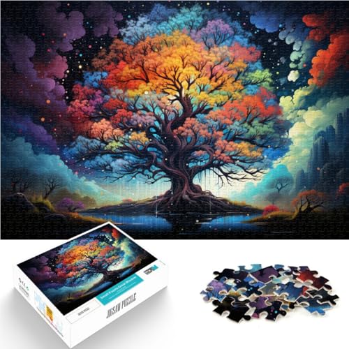 Puzzle für Erwachsene, 1000 Teile, seltsamer bunter Weltenbaum, Puzzle für Lernspiele, Herausforderungsspielzeug, 14,96 x 20,47 Zoll Puzzle für Erwachsene, 1000 Teile, seltsamer bunter Weltenbaum, Puzzle für Lernspiele, Herausforderungsspielzeug, 14,96 x 20,47 Zoll von SYUNFEI