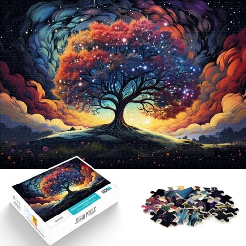 Puzzle für Erwachsene, 1000 Teile, seltsamer bunter Zauberbaum, anspruchsvolles Spiel, Geschenke, 19,7 x 29,5 Zoll, Stressabbau Puzzle für Erwachsene, 1000 Teile, seltsamer bunter Zauberbaum, anspruchsvolles Spiel, Geschenke, 19,7 x 29,5 Zoll, Stressabbau von SYUNFEI