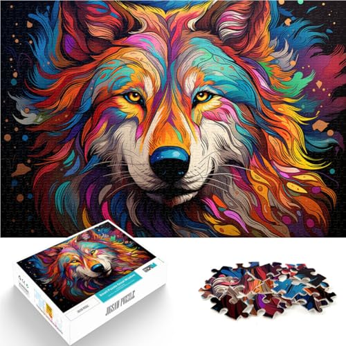 Puzzle für Erwachsene, 1000 Teile, wütender Wolf, anspruchsvolles Spiel, Puzzle, Lernspiel für Geburtstag, Weihnachten, 19,7 x 29,5 Zoll Puzzle für Erwachsene, 1000 Teile, wütender Wolf, anspruchsvolles Spiel, Puzzle, Lernspiel für Geburtstag, Weihnachten, 19,7 x 29,5 Zoll von SYUNFEI