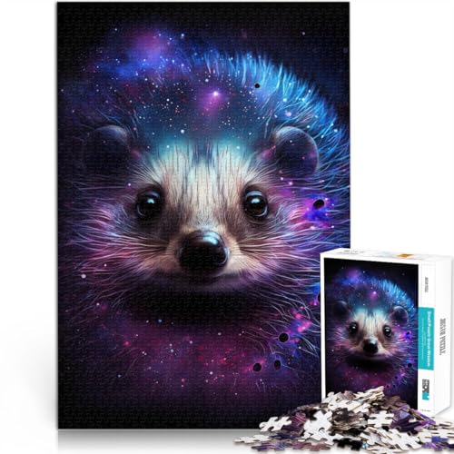 Puzzle für Erwachsene, 1000 Teile, Galaxie-Tier, Igel, Entspannungsspiele, einzigartige Geburtstags, 50 x 75 cm, von SYUNFEI