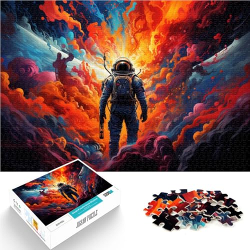 Puzzle für Erwachsene, 1000-teiliges galaktisches Astronauten-Puzzle – anspruchsvolles Spiel, 19,7 x 29,5 Zoll, tolles Geschenk für Spiele von SYUNFEI