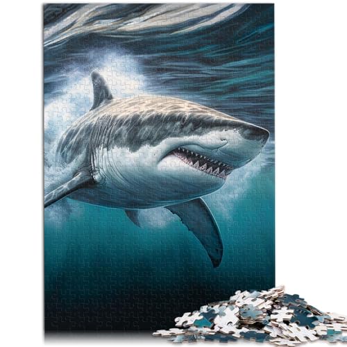 Puzzle für Erwachsene, 2000 Teile, Der Weiße Hai, Puzzlespiel, Stressabbau, Urlaub zu Hause, Zeitvertreib, 70 x 100 cm, für 14-Jährige Puzzle für Erwachsene, 2000 Teile, Der Weiße Hai, Puzzlespiel, Stressabbau, Urlaub zu Hause, Zeitvertreib, 70 x 100 cm, für 14-Jährige von SYUNFEI