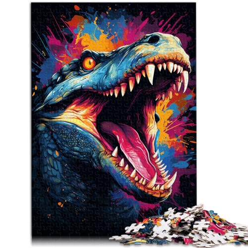 Puzzle für Erwachsene, 2000 Teile, buntes Fantasie-Krokodil, Denkspiel zum Stressabbau, 70 x 100 cm, für Jugendliche ab 14 Jahren von SYUNFEI