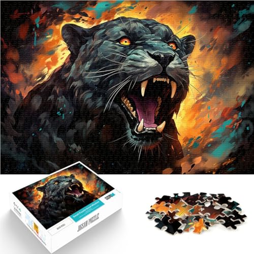 Puzzle für Erwachsene, 2000 Teile, Fantasy Black Panther, Spielzeug, Lernspiele, Stressabbau, 27,56 x 39,37 Zoll von SYUNFEI