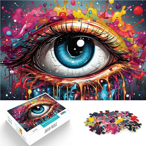 Puzzle für Erwachsene, 2000 Teile, farbige Fantasieaugen, Denksportaufgabe für Lernspiele zum Geburtstag, Weihnachten, 70 x 100 cm, für 14-Jährige Puzzle für Erwachsene, 2000 Teile, farbige Fantasieaugen, Denksportaufgabe für Lernspiele zum Geburtstag, Weihnachten, 70 x 100 cm, für 14-Jährige von SYUNFEI
