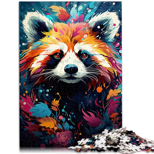 Puzzle für Erwachsene, 2000 Teile, Farbmalerei, Waschbär, Quizspiel, 27,56 x 39,37 Zoll, Kunstwerk für Teenager ab 14 Jahren von SYUNFEI