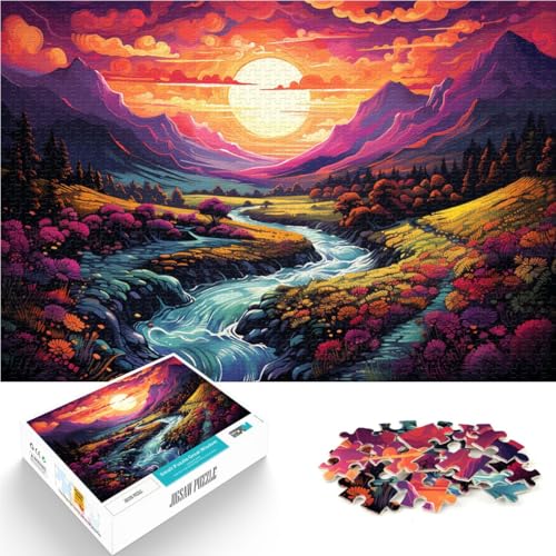 Puzzle für Erwachsene mit 2000 Teilen, Flusslandschaft, Denkspiel, ganze Familie, 70 x 100 cm, für Teenager ab 14 Jahren von SYUNFEI