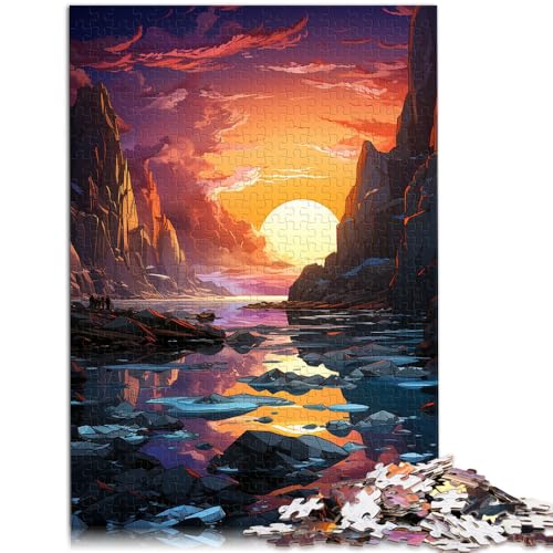 Puzzle für Erwachsene, 2000 Teile, Fantasie-Sonnenuntergangslandschaft, Denkspiel, Lernspiel für Geburtstag, Weihnachten, 27,56 x 39,37 Zoll von SYUNFEI