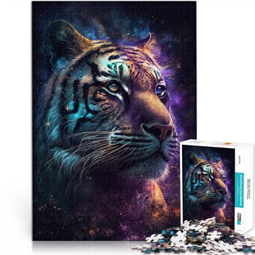 Puzzle 2000 Teile für Erwachsene, Galaxie-Tier, Tiger, Lernspielzeug, 70 x 100 cm, für Teenager ab 14 Jahren von SYUNFEI