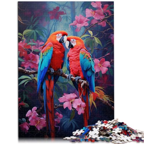 2000-teiliges Puzzle für Erwachsene, Papageien-Dschungel, Lernspiele, Heimdekoration, Puzzle, tolles Geschenk, 27,56 x 39,37 Zoll, für Teenager ab 14 Jahren von SYUNFEI