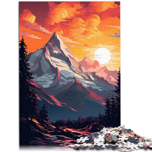 2000-teiliges Puzzle für Erwachsene, Pop-Art-Berge, Denkspiel, ganze Familie, 70 x 100 cm, für Teenager ab 14 Jahren 2000-teiliges Puzzle für Erwachsene, Pop-Art-Berge, Denkspiel, ganze Familie, 70 x 100 cm, für Teenager ab 14 Jahren von SYUNFEI