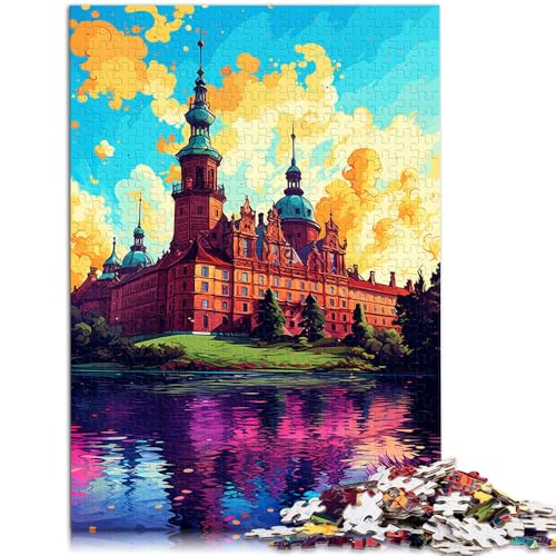 Puzzle für Erwachsene, 2000 Teile, Schloss Frederiksborg, für Familienspaß, 70x100cm, tolles Teenager ab 14 Jahren von SYUNFEI
