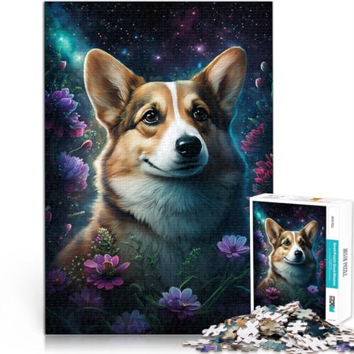 Puzzle für Erwachsene, 2000 Teile, Weltraum-Corgi-Spielzeug, Denkspiel, 27,56 x 39,37 Zoll. Helfen Sie dem Gehirn, süchtig machende Spielzeuge zu trainieren und Geduld zu fördern von SYUNFEI