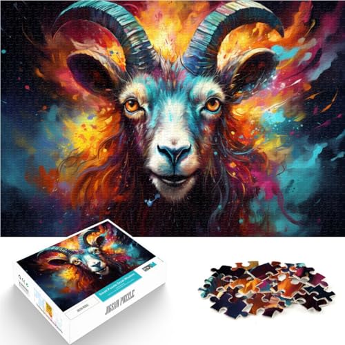 Puzzle für Erwachsene mit 2000 Teilen, farbenfrohes Ziegengemälde, Denkspiel, Geburtstagsgeschenk, Wanddekoration, 70 x 100 cm, geeignet für Jugendliche ab 14 Jahren Puzzle für Erwachsene mit 2000 Teilen, farbenfrohes Ziegengemälde, Denkspiel, Geburtstagsgeschenk, Wanddekoration, 70 x 100 cm, geeignet für Jugendliche ab 14 Jahren von SYUNFEI