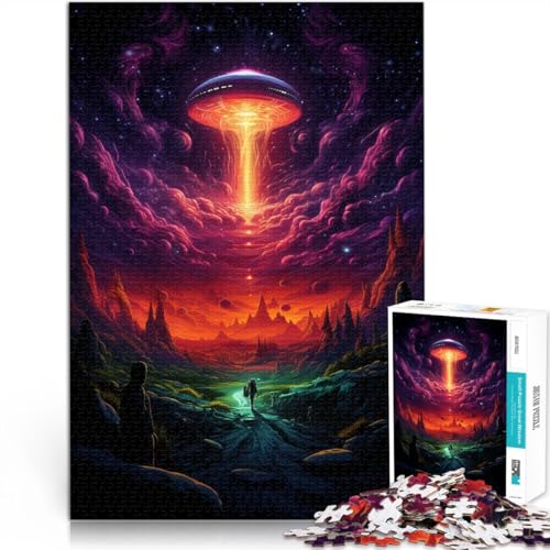 Puzzle für Erwachsene, 2000 Teile, außerirdisches Raumschiff, Denkspiel mit passendem Poster und Quizblatt,70x100cm, für Teenager ab 14 Jahren Puzzle für Erwachsene, 2000 Teile, außerirdisches Raumschiff, Denkspiel mit passendem Poster und Quizblatt,70x100cm, für Teenager ab 14 Jahren von SYUNFEI
