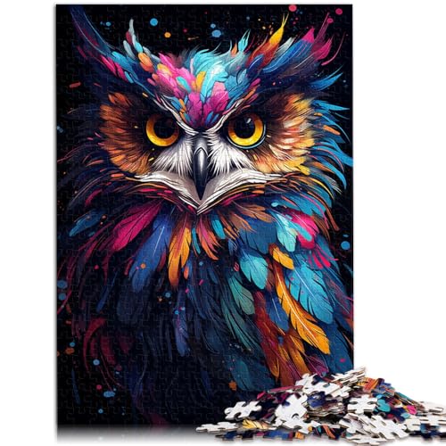 Puzzle für Erwachsene mit 2000 Teilen, eine Eule in Regenbogenfarben, für Familienspaß, Weihnachtswunschliste mit Weihnachtsmann, 70 x 100 cm, Puzzle für Erwachsene mit 2000 Teilen, eine Eule in Regenbogenfarben, für Familienspaß, Weihnachtswunschliste mit Weihnachtsmann, 70 x 100 cm, von SYUNFEI