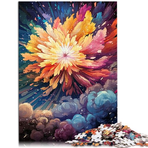 Puzzle für Erwachsene, 2000 Teile, farbenfrohes Weltraumblumen-Puzzle – anspruchsvolles Spiel, 60 x 100 cm, ganze Familie von SYUNFEI