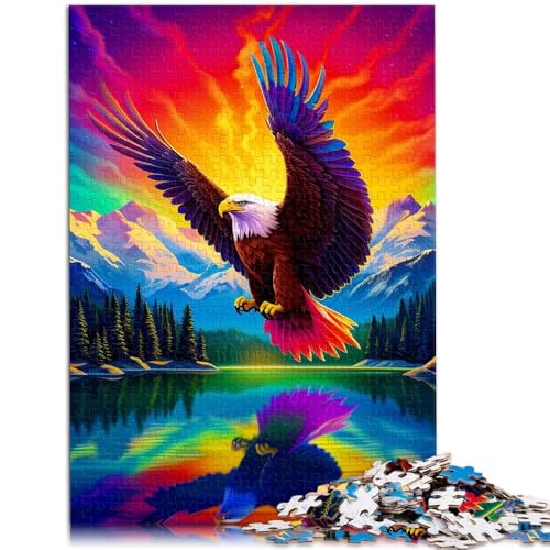 Puzzle für Erwachsene, 1000 Teile, bunter Adler, Lernspielzeug, Familienspiele, lustige Puzzles, 26x38cm, für 14-Jährige von SYUNFEI