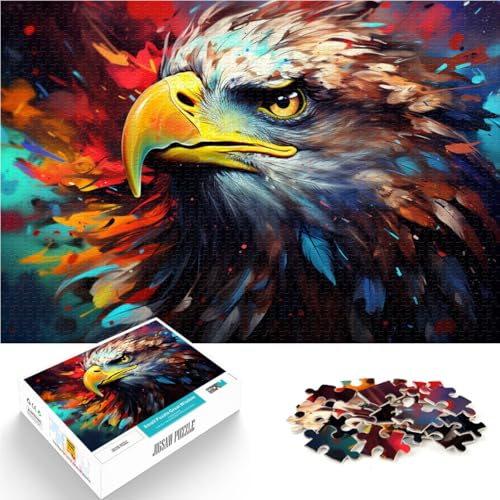 Puzzle 1000 Teile für Erwachsene Adler Stressabbau-Spielzeug Hilft dem Gehirn, süchtig machendes Spielzeug zu trainieren, um Geduld zu fördern 14,96 Zoll x 20,47 Zoll von SYUNFEI