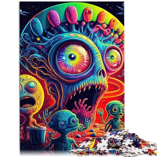 1000-teiliges Puzzle für Erwachsene, Alien-Monster, Lernpuzzle, 38x52 cm, Familienspiel, Stressabbau, schwieriges Herausforderungspuzzle 1000-teiliges Puzzle für Erwachsene, Alien-Monster, Lernpuzzle, 38x52 cm, Familienspiel, Stressabbau, schwieriges Herausforderungspuzzle von SYUNFEI