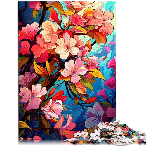 Puzzle für Erwachsene, 1000 Teile, Apfelblüte, farbenfroh, anspruchsvolles Spiel, Puzzle, Weihnachts- und Geburtstagsgeschenk, 50 x 75 cm, für 14-Jährige von SYUNFEI