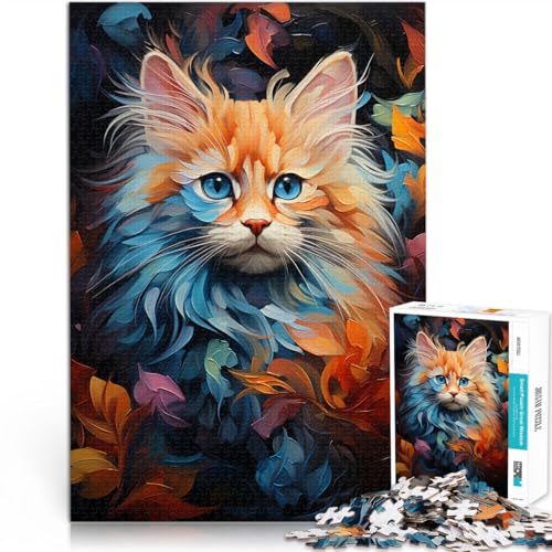 Puzzle 1000 Teile für Erwachsene Art Cat Buntes Puzzle Lernspiele 14,96 Zoll x 20,47 Zoll Weihnachtspuzzle Geschenke für Teenager ab 14 Jahren Puzzle 1000 Teile für Erwachsene Art Cat Buntes Puzzle Lernspiele 14,96 Zoll x 20,47 Zoll Weihnachtspuzzle Geschenke für Teenager ab 14 Jahren von SYUNFEI