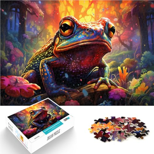 Puzzle mit 1000 Teilen für Erwachsene, farbenfrohes Frosch-Denkspiel, anspruchsvoll, Aber unterhaltsam und humorvoll, 50 x 75 cm, für 14-Jährige Puzzle mit 1000 Teilen für Erwachsene, farbenfrohes Frosch-Denkspiel, anspruchsvoll, Aber unterhaltsam und humorvoll, 50 x 75 cm, für 14-Jährige von SYUNFEI