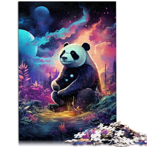 2000-teiliges Puzzle für Erwachsene, farbenfroher Panda, anspruchsvolles Spiel, Puzzle, Lernspiel für Geburtstag, Weihnachten, 27,56 x 39,37 Zoll von SYUNFEI