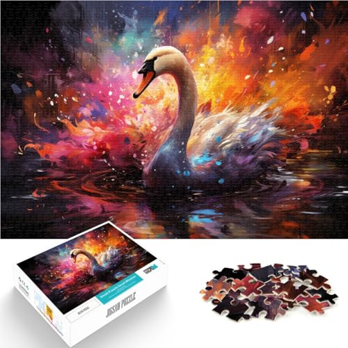 Puzzle für Erwachsene, 1000 Teile, Kunst, Schwan, Spielzeug, Lernspiele, Stressabbau, Geburtstagsgeschenk, Geschenke, Wandkunst, 50 x 75 cm, Puzzle für Erwachsene, 1000 Teile, Kunst, Schwan, Spielzeug, Lernspiele, Stressabbau, Geburtstagsgeschenk, Geschenke, Wandkunst, 50 x 75 cm, von SYUNFEI